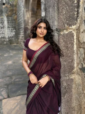 coffee shraddha narayanpet pure cotton saree